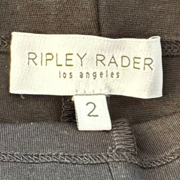 RIPLEY RADAR Black Ponte Knit Long Wide Leg Pant, Size US 2. - Picture 7 of 8